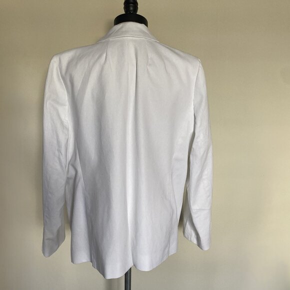 EUC J.CREW White Linen Blend Blazer sz 20 - Picture 5 of 7